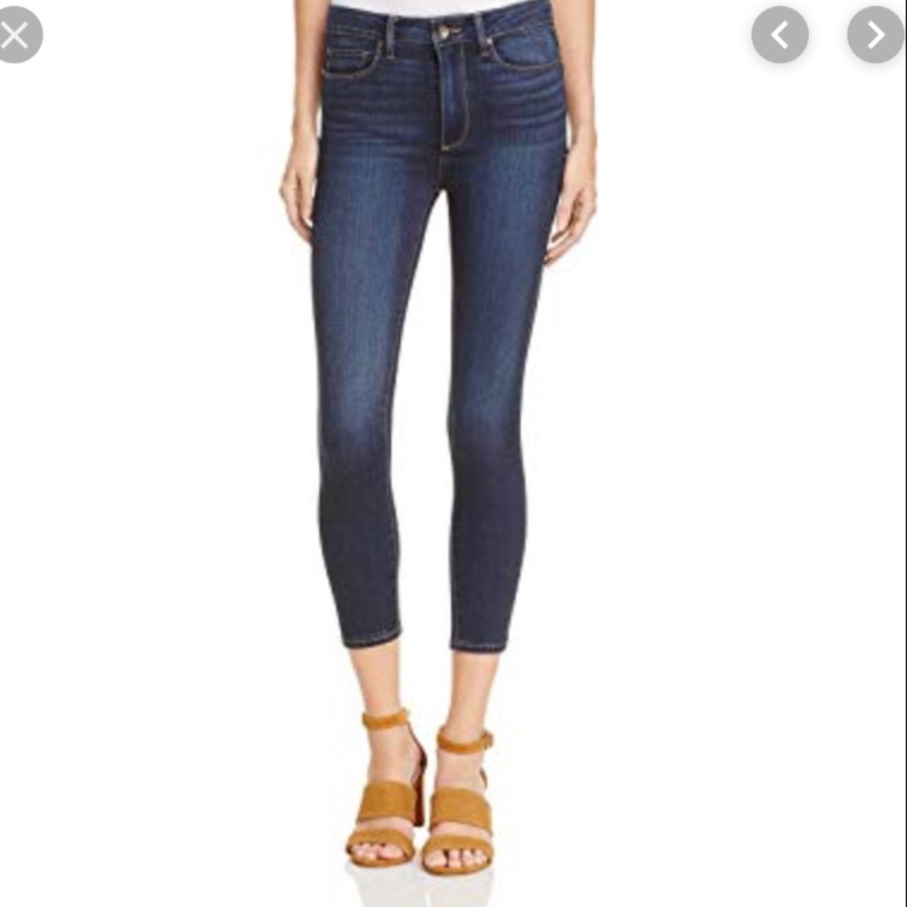 paige denim cropped skinny jean